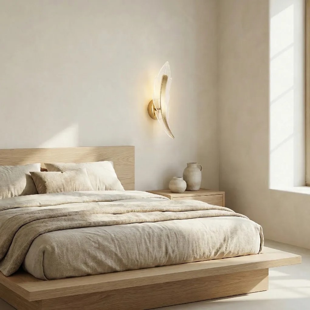 Toolight Toolight, LED nástenné svietidlo, 10W, 4000K, 1000lm, G182-W, zlatá lesklá, OSW-07814