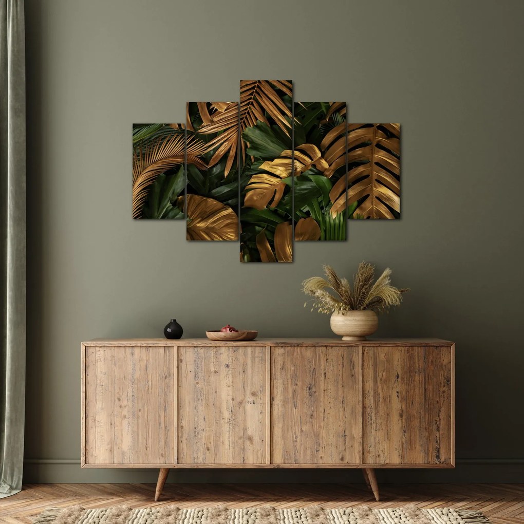 Obraz - Zlaté listy (150x105 cm)