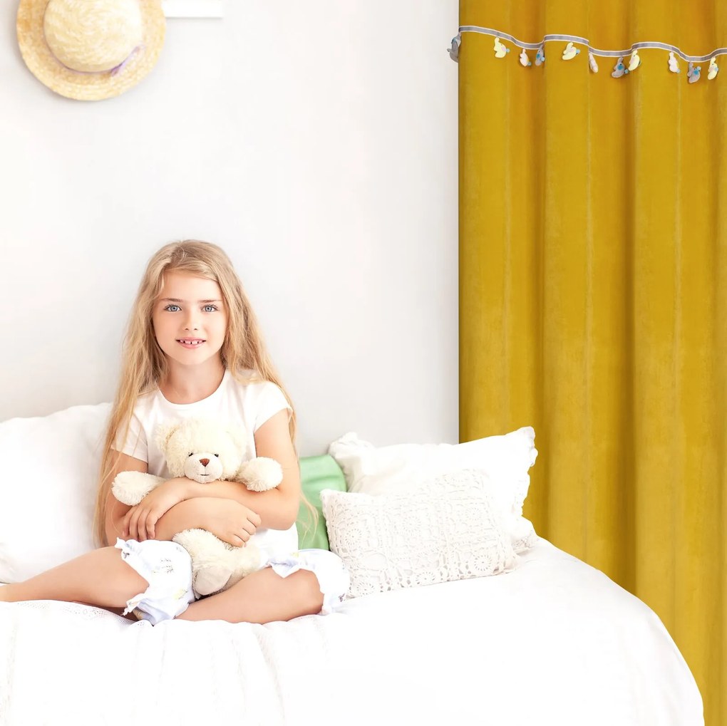 Záves KIDS 1 140X250 cm, horčicový