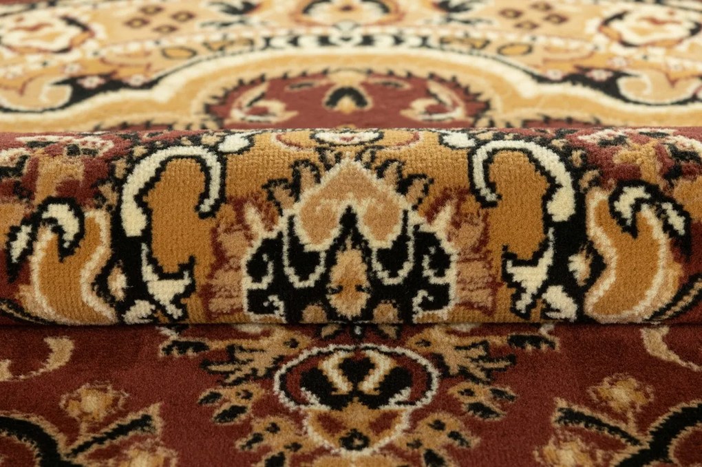 Oválny koberec Atlas PP v hnedej farbe – nízky vlas Rozmer: 160x220 cm