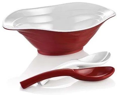 KULSAN DUET ŠALÁTOVÁ SÚPRAVA 3KS ČERVENOBIELA