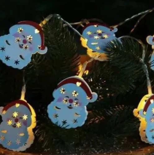 Sada 3 svetelných LED reťazí BestBerg / 3 motívy / 2 m