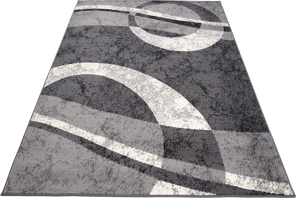 TA Koberec 4959A DARK GRAY CHEAP PP CRM Sivý Obdĺžnikový Rozmer: 80x150 cm