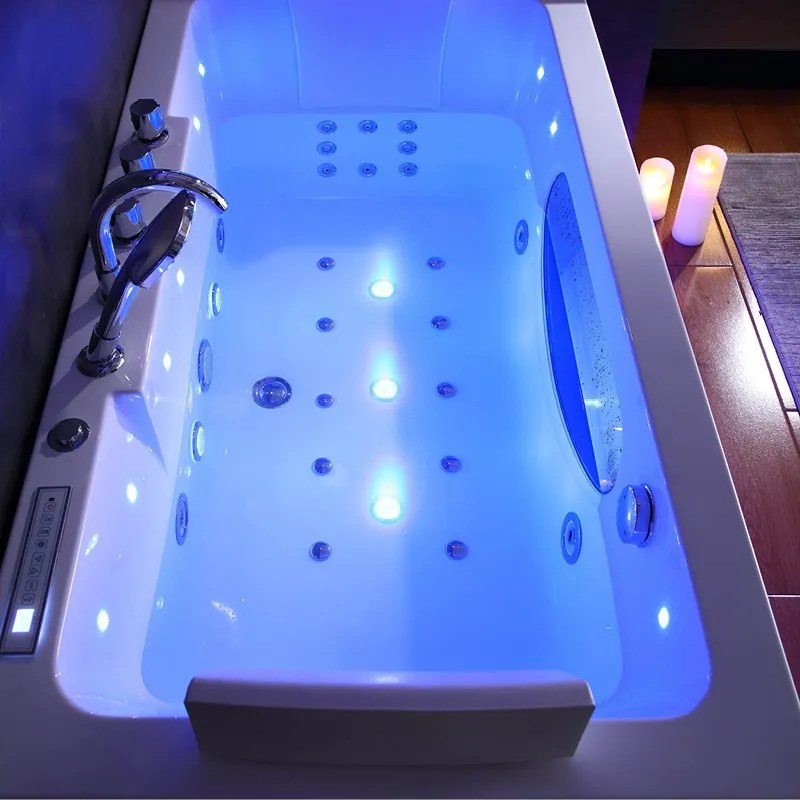 BPS-koupelny Hydromasážna vaňa HYD-IR933A-WH 150x84 BIELA s ohrevom vody