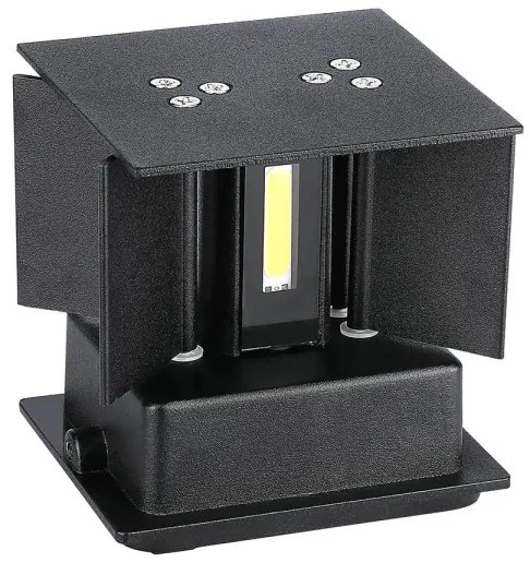 LED Vonkajšie nástenné svietidlo LED/11W/230V 3000K IP65 čierna