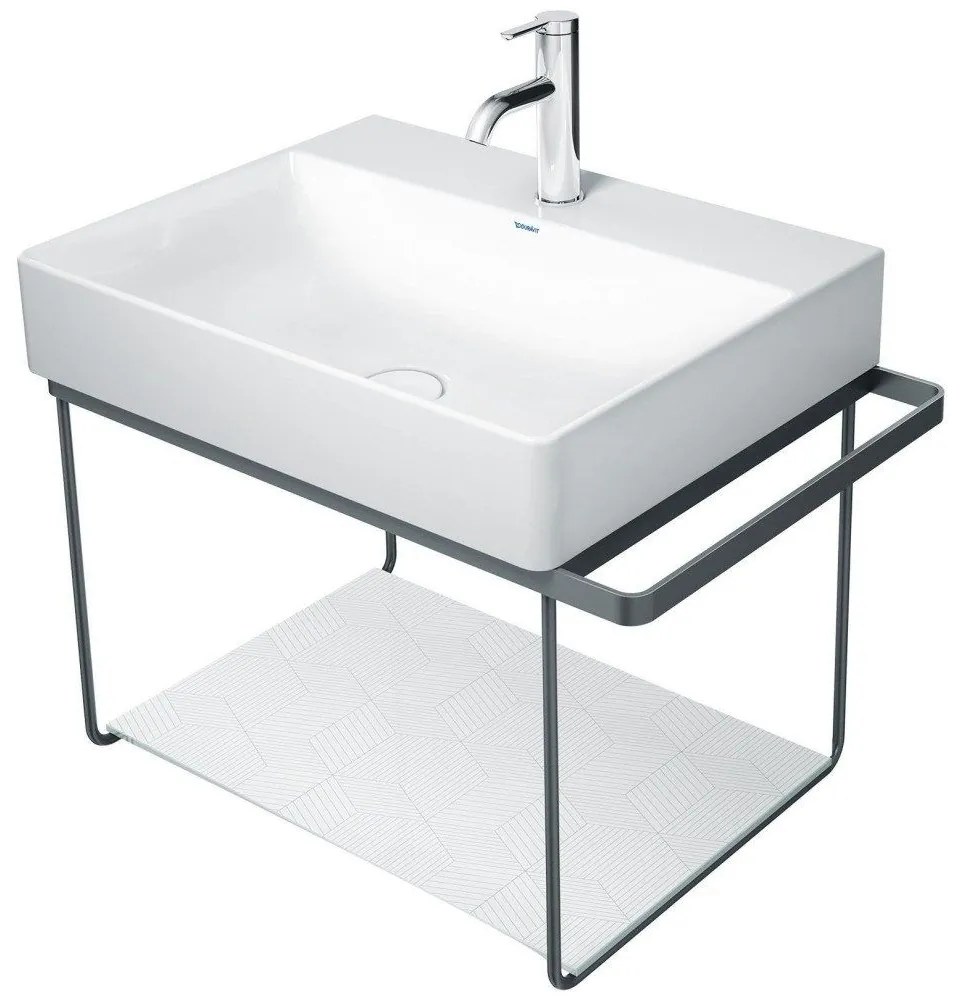 DURAVIT DuraSquare závesný kovový podstavec pod umývadlo (pre 235660), 665 x 381 x 400 mm, matná čierna, 0031144600