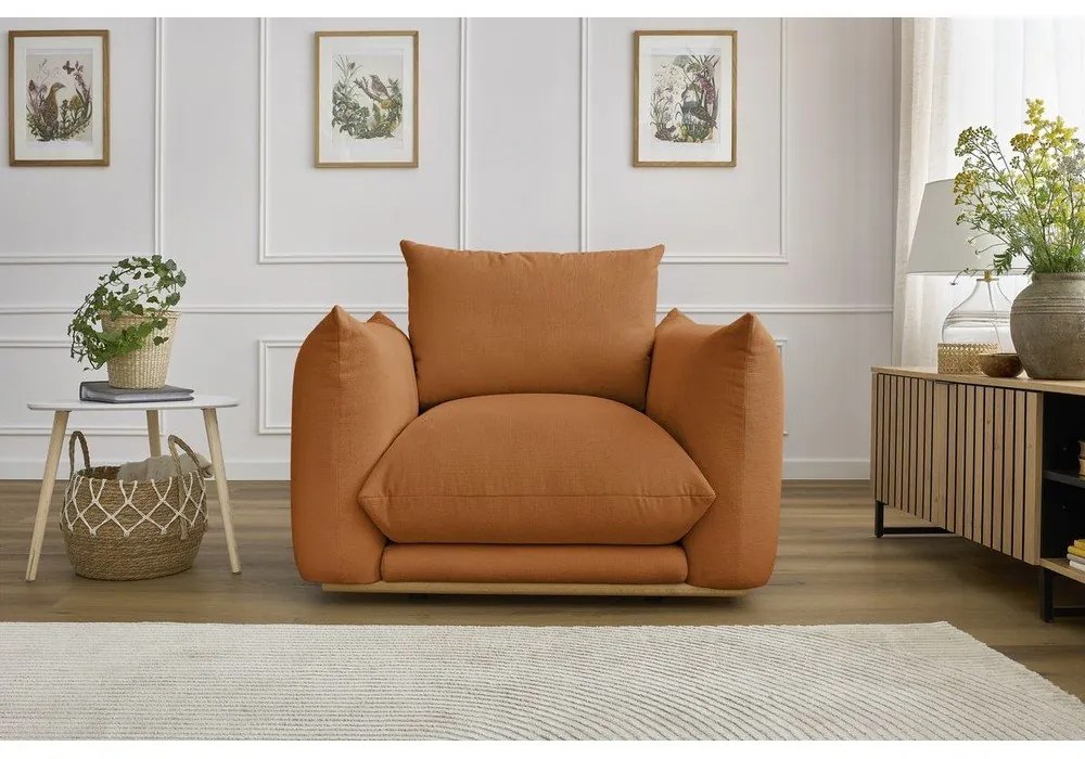 Oranžové kreslo Ernest – Bobochic Paris