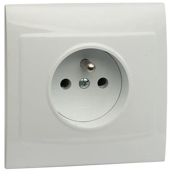 Zásuvka jednoduchá Z/U biela V GP-1VZ