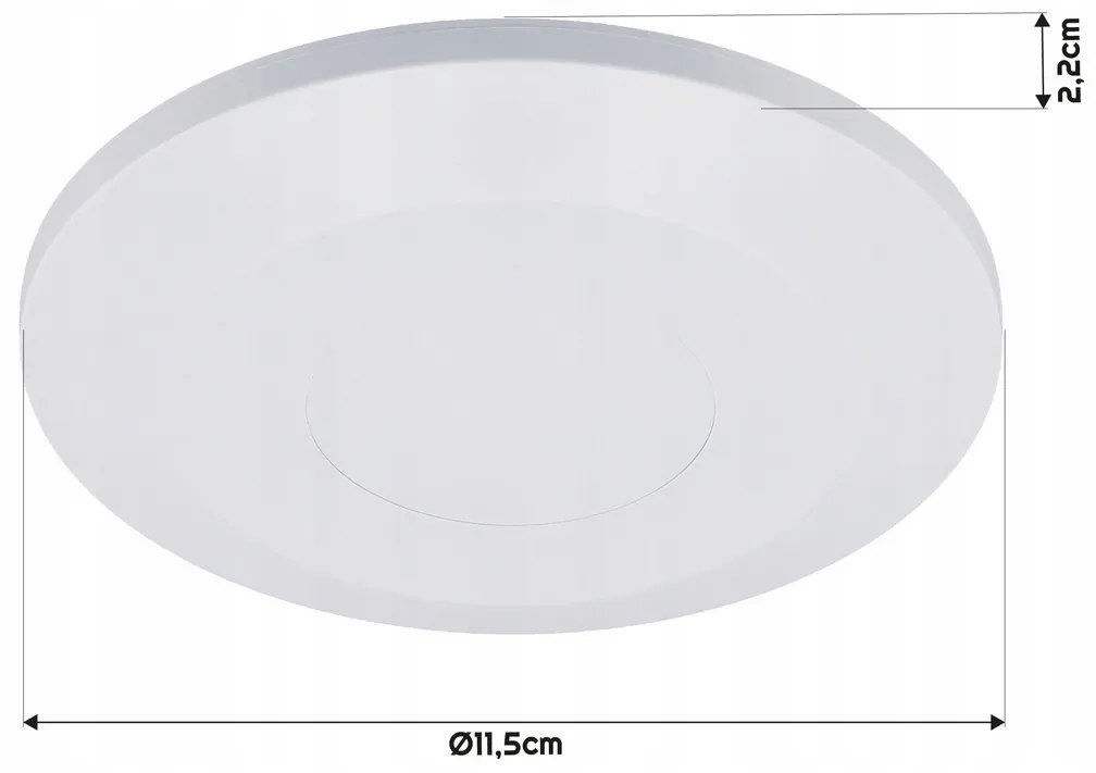 ECOLIGHT PIR pohybové čidlo nastaviteľné IP20 - 110-240V - 360 ° - biela