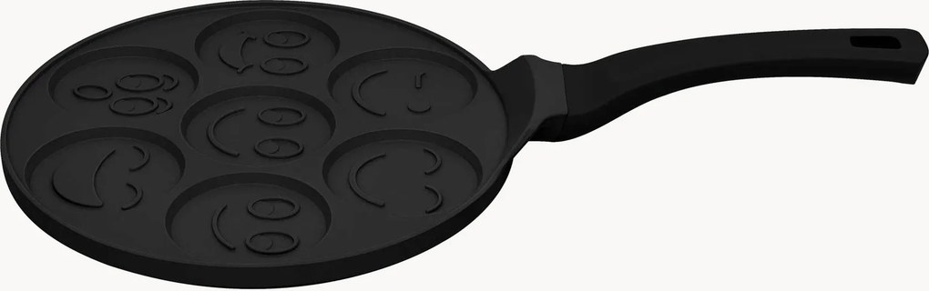 Nepriľnavá panvica na lievance Emoji Matte Black