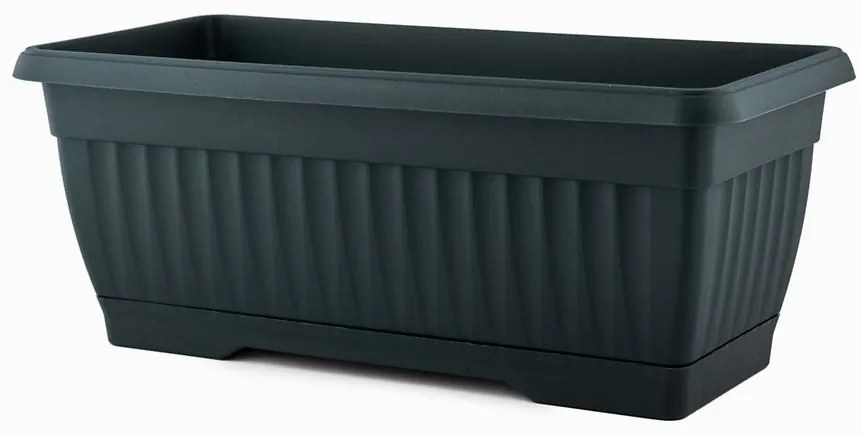 Kvetináč Mediteran 40x19x16,5h 7,5lt Antracit A530004