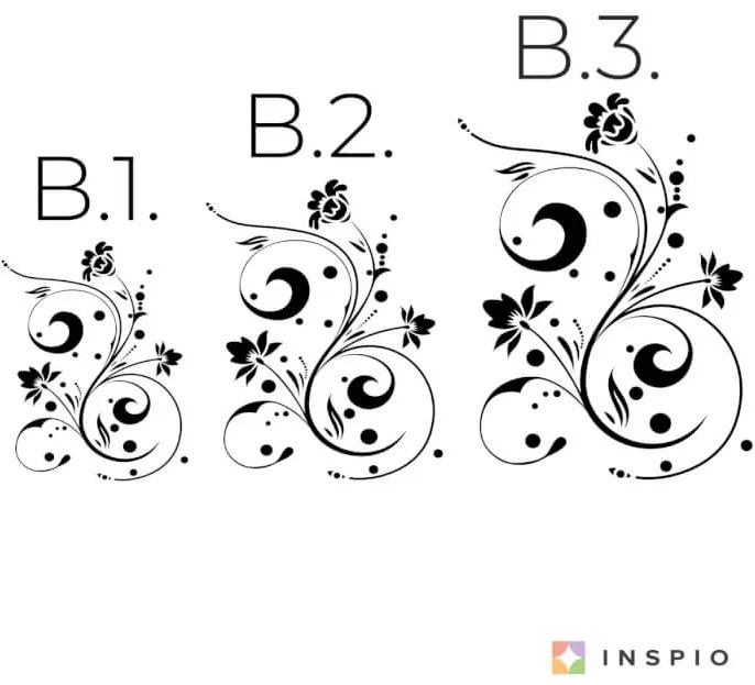 Kvetinový ornament - Nálepka