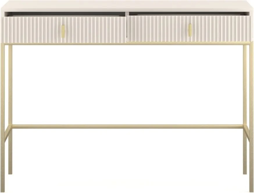 Toaletní stolek Maggiore 104 cm kašmírový/zlatý
