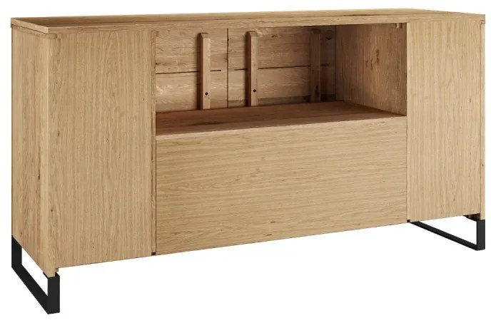 furniture-nabytek.cz - Masívna kúpeľňová skrinka Sydney z divokého dubu, olejovaná, hnedá – 138×45×74 cm