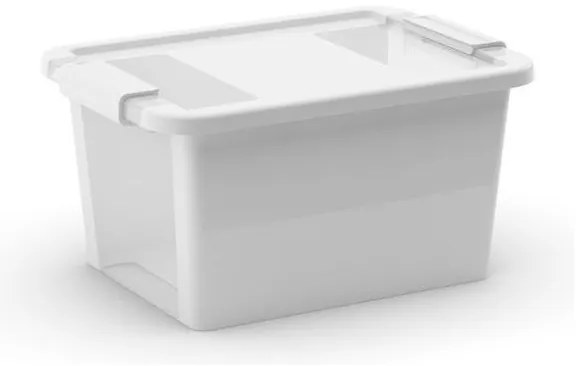 KIS Úložný Bi Box S - 11 litrov biela / priehľadná
