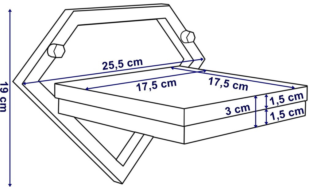 Nástenný kvetinový stojan DORON biely/dub remeselný