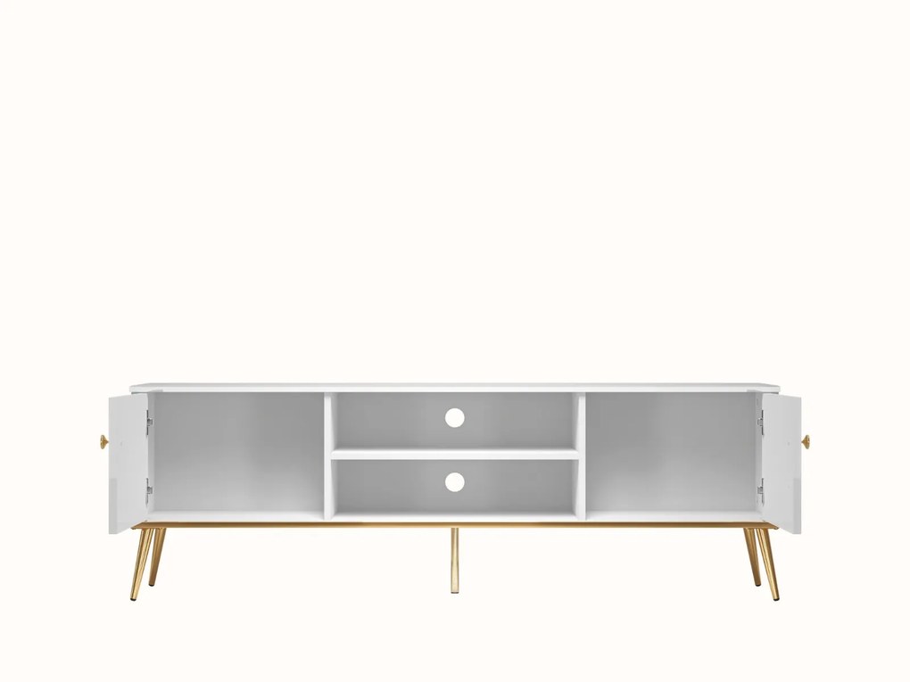 TV STOLÍK BELLINI BIELY VYSOKÝ LESK 160 cm