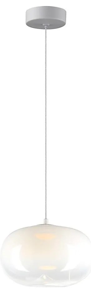 LED Luster na lanku VASO LED/4W/230V pr. 18 cm biela