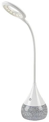 Rabalux 74248 funkčná a dekoratívna stolná LED lampa s glitrami Vivter, 4W, 2200lm, IP20