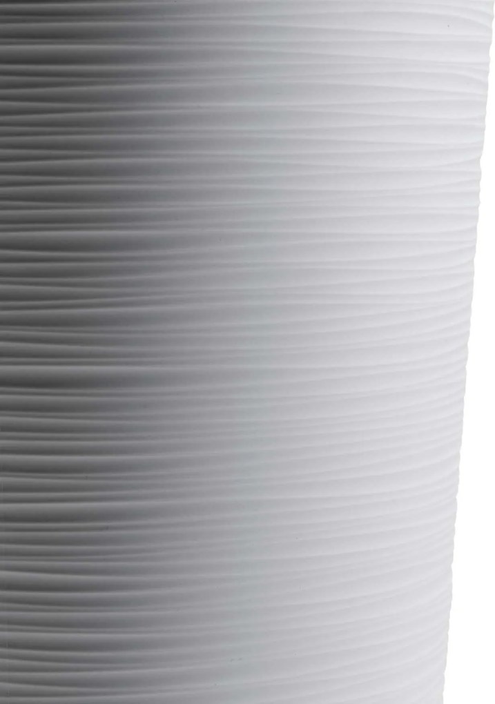 PLASTOVÝ KVETINÁČ URBANIKA RIFLO 25,5X46,5 CM+19,5X36,5 CM BIELA