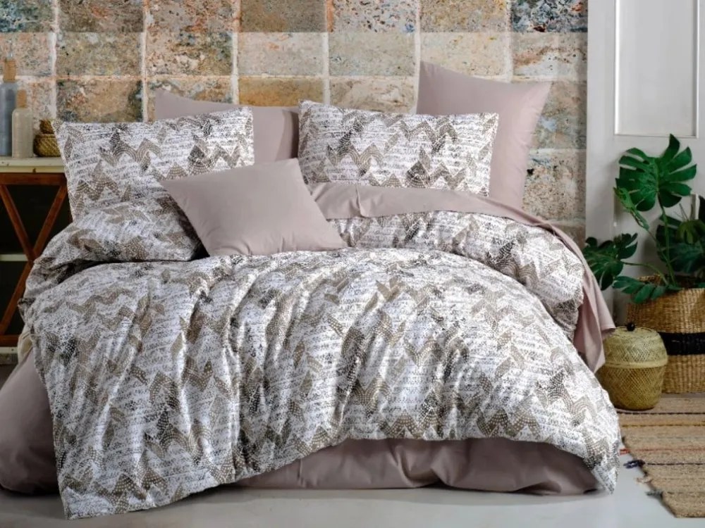 Bavlnené obliečky Fany beige 140x200/70x90 cm