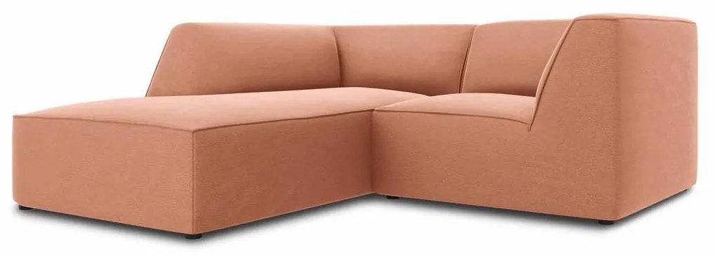 Trojmiestna zamatová pohovka Ruby 186 × 180 × 69 cm