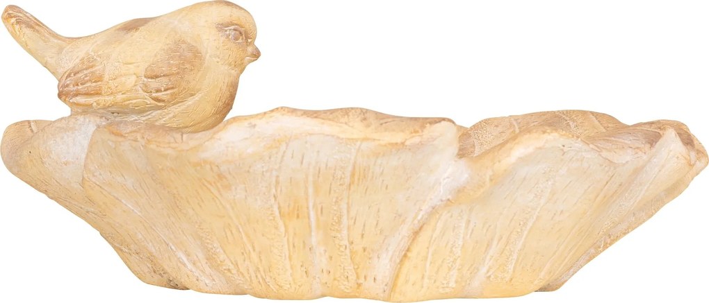 Napájadlo pre vtáky Birdy, 16x38 cm, keramika, béžová