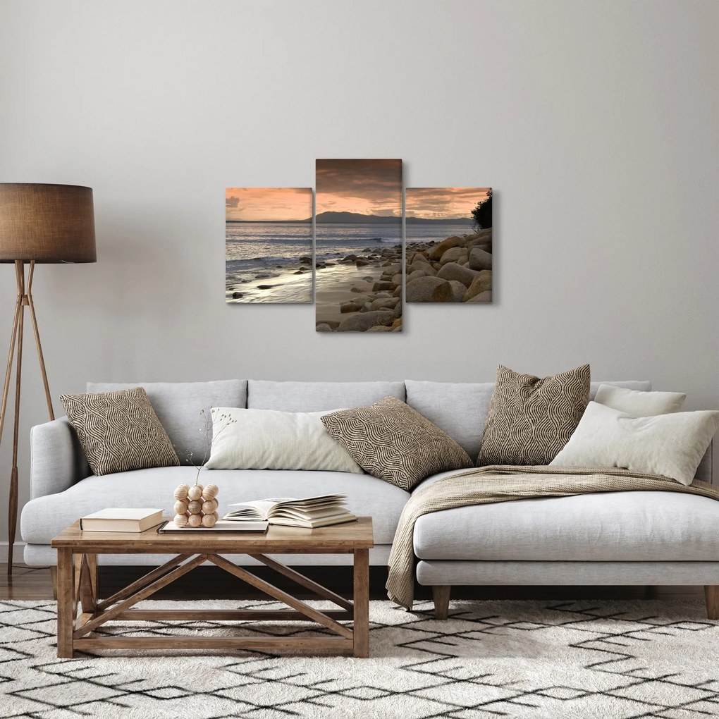 Obraz - More a hory (90x60 cm)