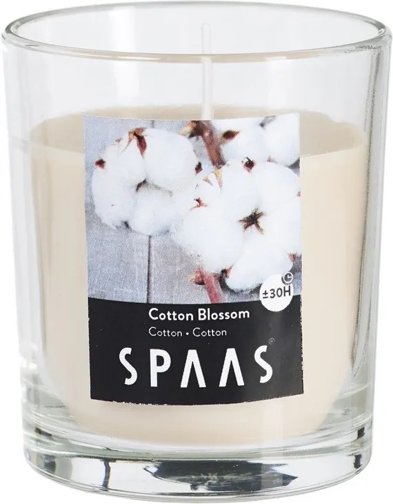 SPAAS Vonná sviečka v skle Cotton Blossom, 7 cm, 7 cm