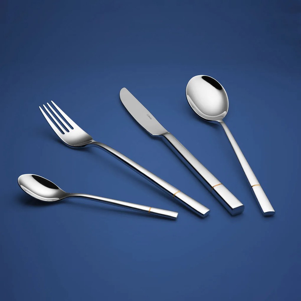 Príborový set 24 ks - Luxus zlatá ryha - 112554