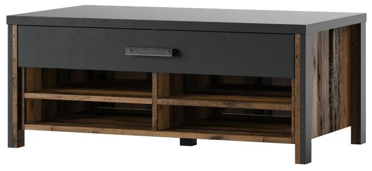 Konferenčný stolík BUFFALO, 107x60x45, planked/matera