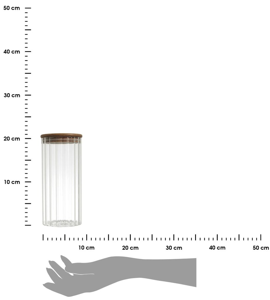 Sklenená nádoba na potraviny Arno 1100 ml