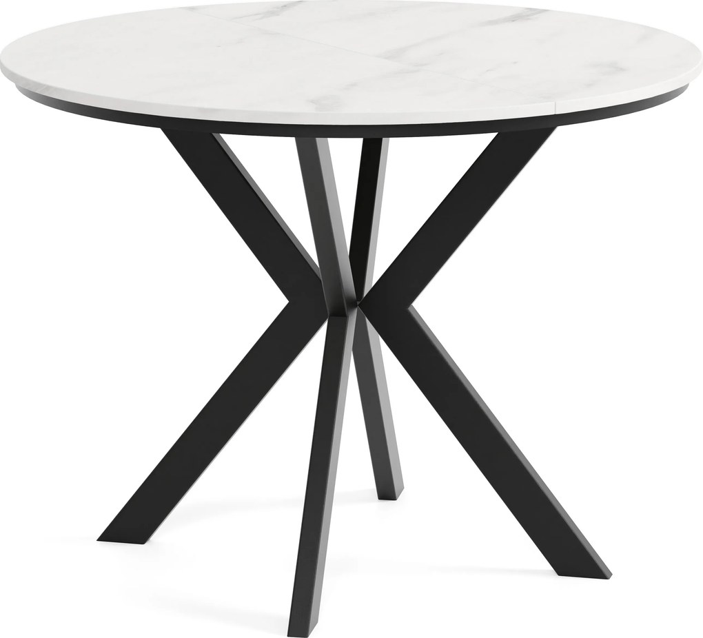 Okrúhly rozkladací jedálensky stôl DEVO PLUS Veľkosť: 90 - 128 cm