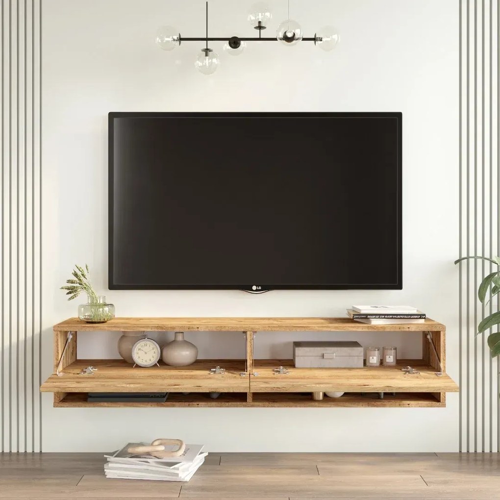 Závesný TV stolík Houseland Felicia borovica Atlantic