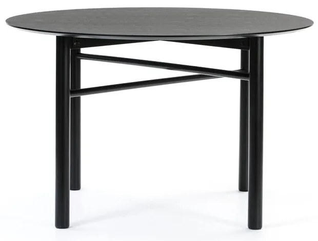 Čierny okrúhly jedálenský stôl Teulat Junco, ø 120 cm