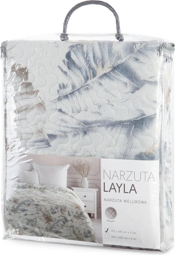 PREHOZ NA POSTEĽ LAYLA 170X210 CM LISTY