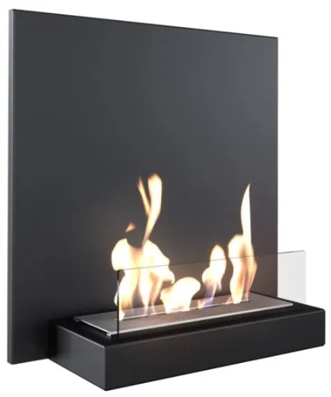 Závesný biokrb na stenu so sklom Plank