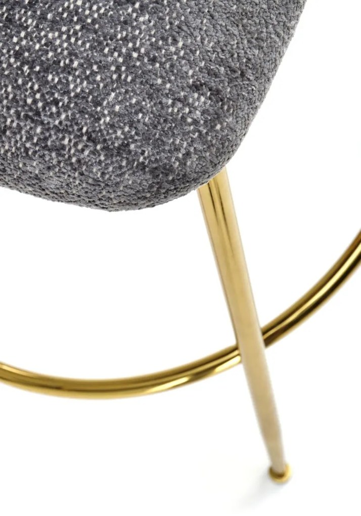 Barová židle H116 šedá/zlatá