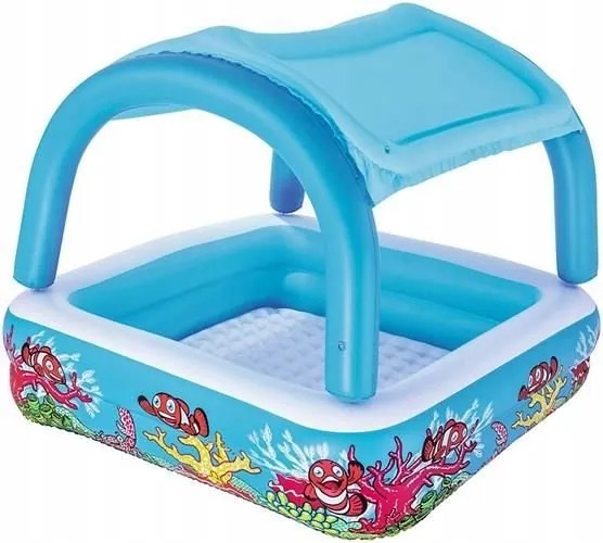 Štýlový bazén 147x147x122 cm s odnímateľnou strieškou 52192 Bestway