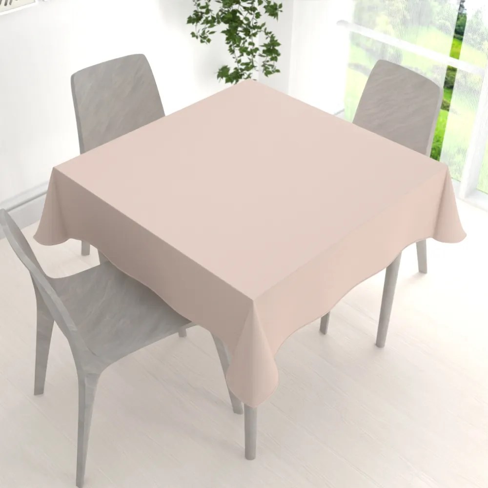 Biante Dekoračný štvorcový obrus Rongo RG-089 Svetlo béžový 100x100 cm