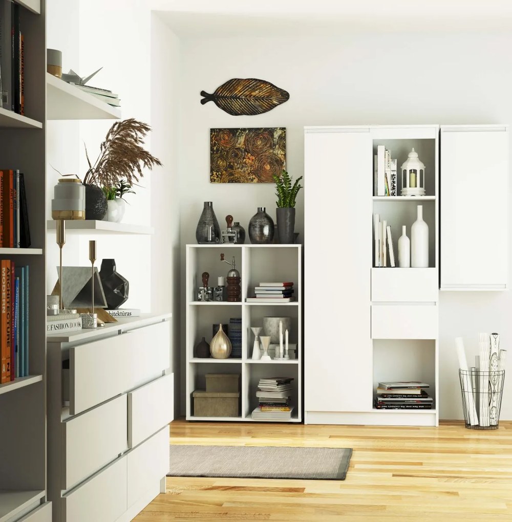 Knižnica QUAD2 biela