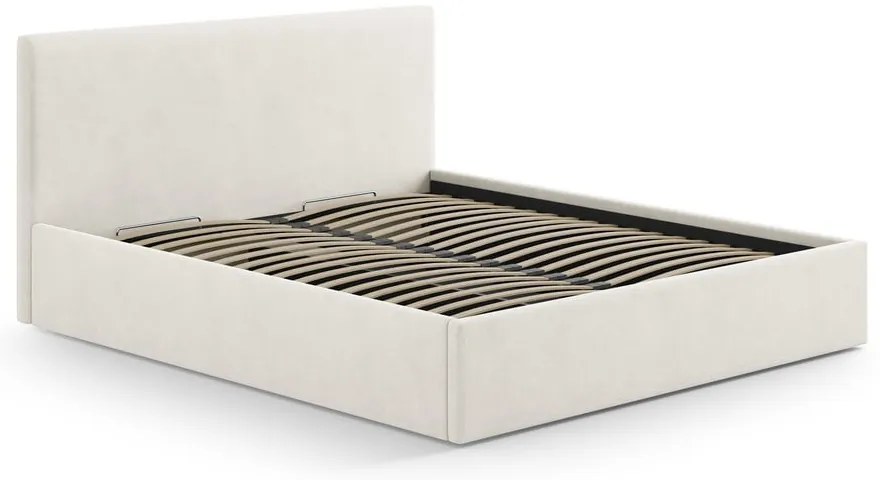 Krémovobiele čalúnené čelo postele 150,5x100 cm Remo – Micadoni