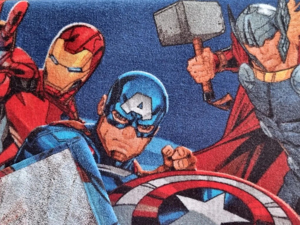 Jerry Fabrics Detské pončo 50x115 cm - Avengers "Hero"