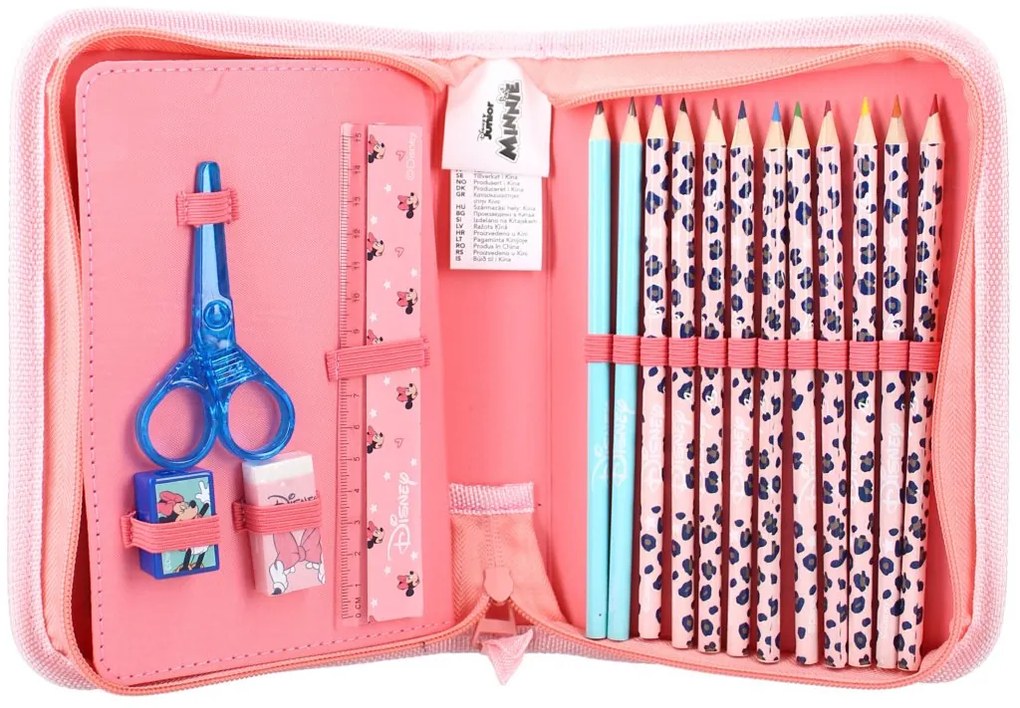 Vybavený školský peračník Minnie Mouse - Disney - 27 dielov