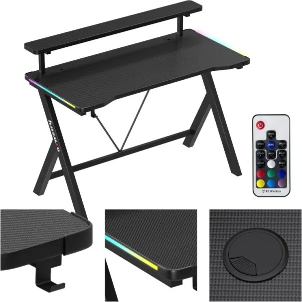 Herný stôl Hero 1.9 RGB Black