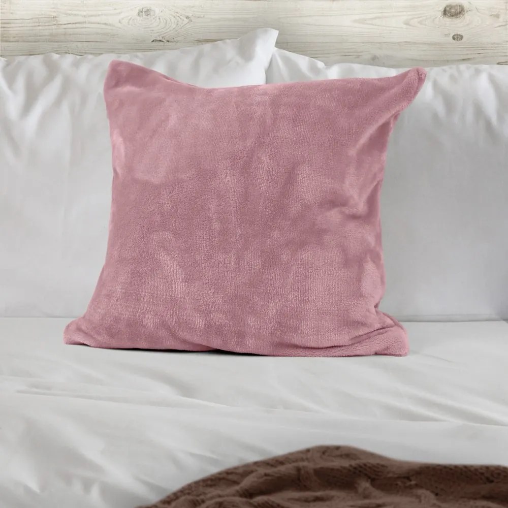 Polášek Poťah na vankúš z mikroplyšu - Ružová | 70 x 90 cm