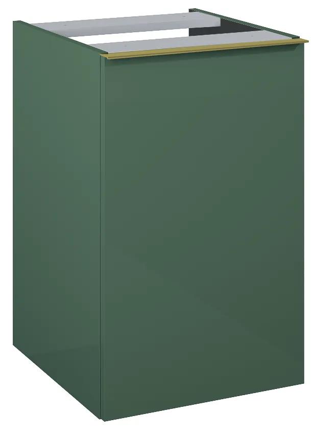 Elita Look, závesná skrinka s košom 40x45x64 cm PDW, zelená matná, ELT-168567