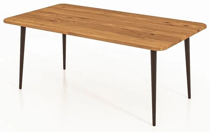 Konferenčný stolík z dubového dreva v prírodnej farbe 60x110 cm Kula - The Beds