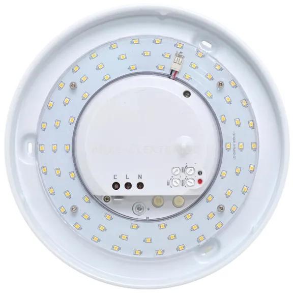 ECOLITE LED vonkajšie stropné / nástenné osvetlenie so snímačom VICTOR LED, teplá biela