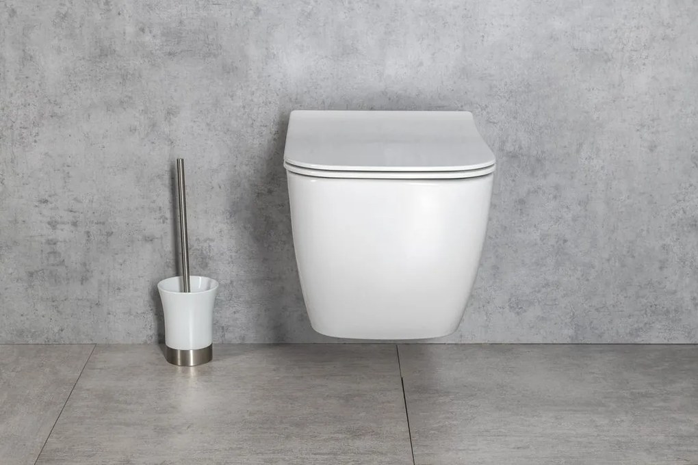 Isvea Isvea, VEA závesná WC misa, Rimless, 34,5x52cm, biela, 10VA02001